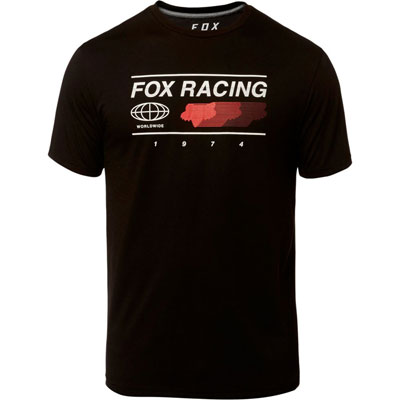 Fox Global póló - fekete - L