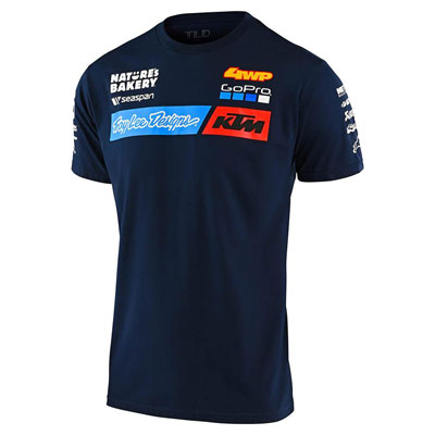 TLD KTM Team póló - kék - 2XL