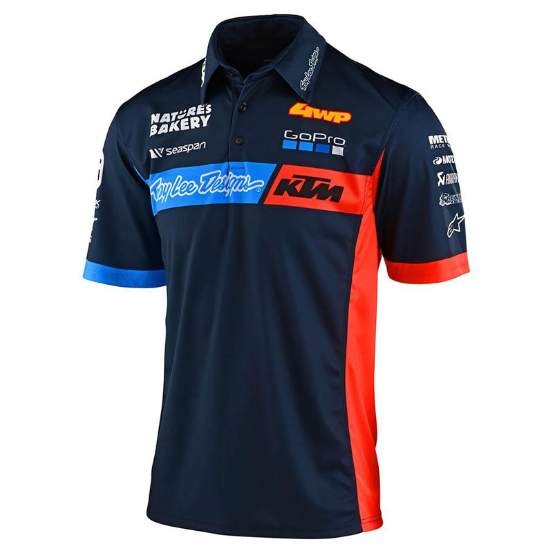 TLD KTM Team Pit shirt - kék - XL